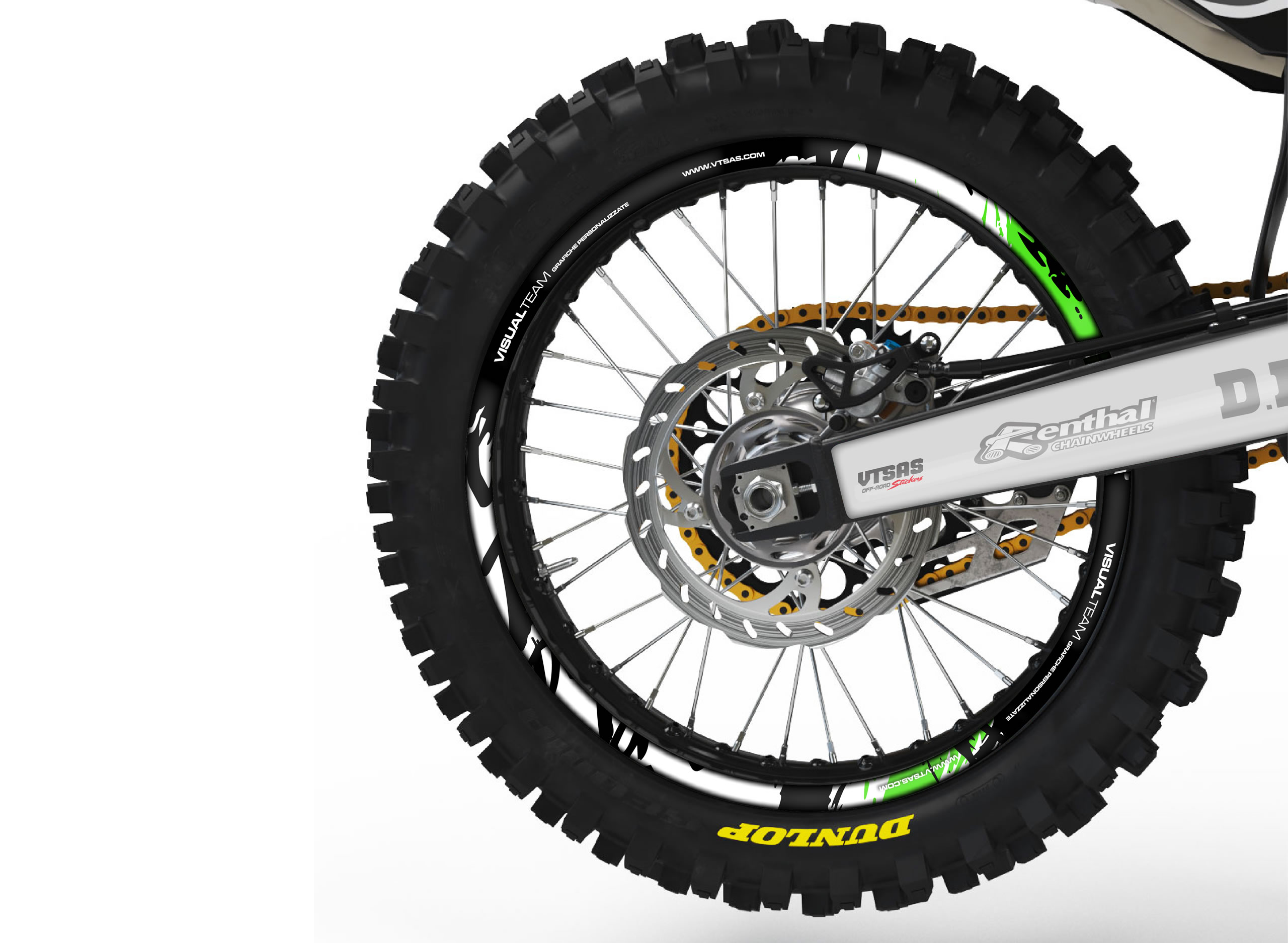 adesivi cerchi motocross - grafica COLATICCIO