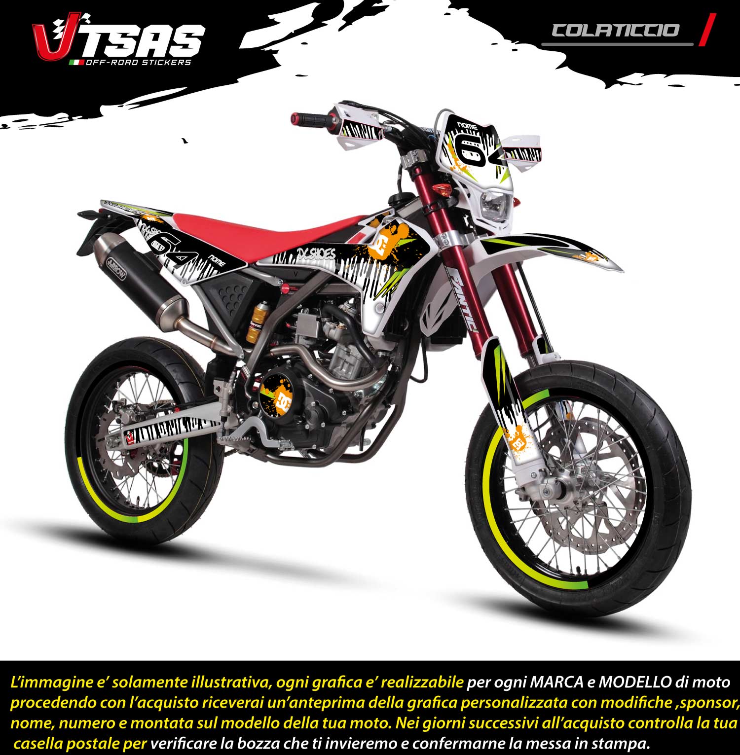 Kit Adesivi Motocross per FANTIC