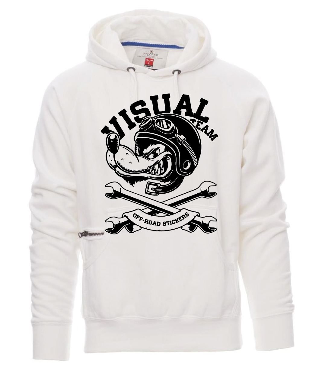FELPA WOLF WHITE