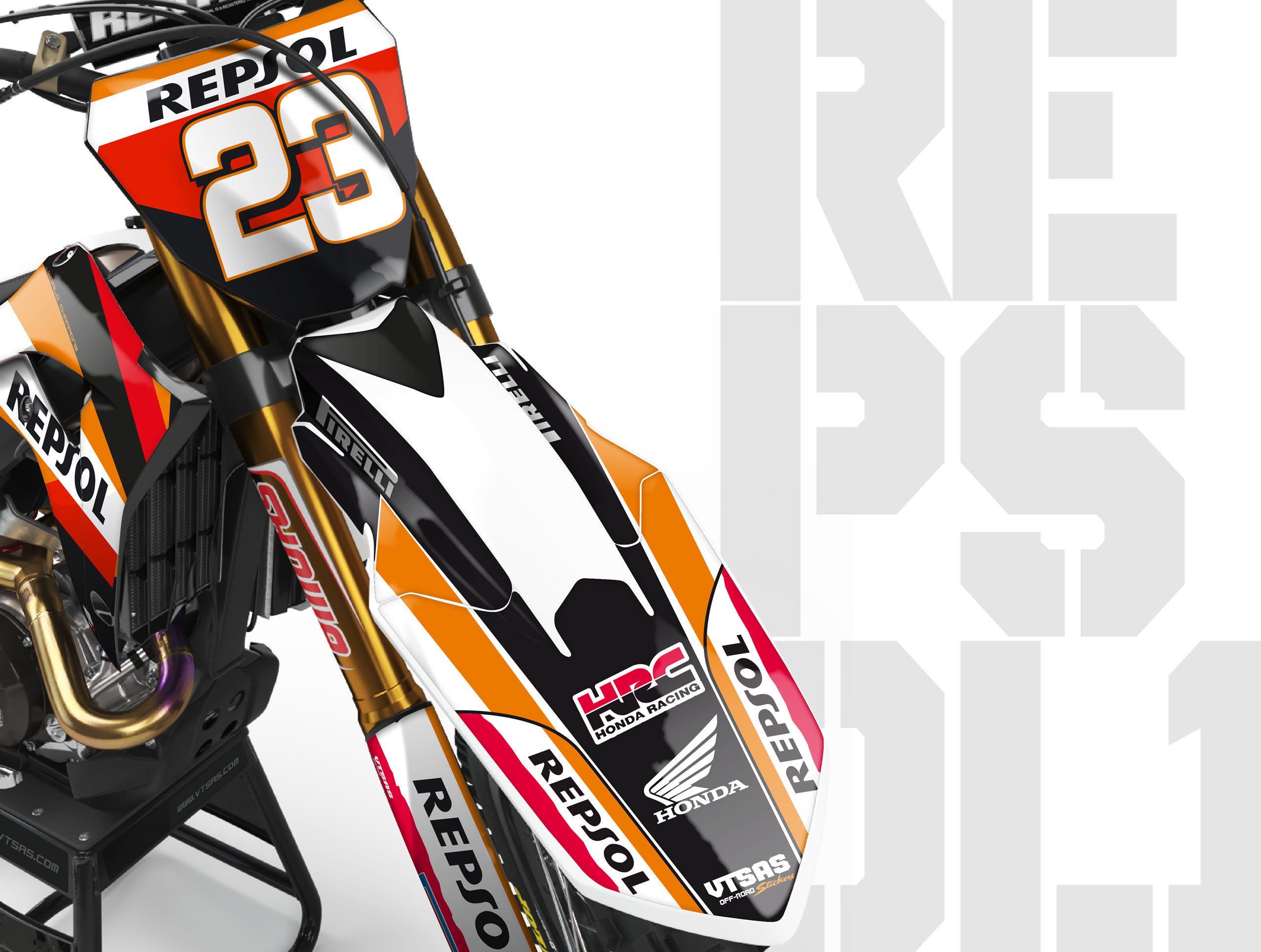 Kit Adesivi Motocross per HONDA