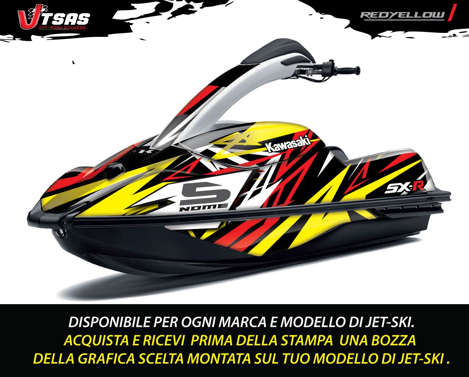 JET SKI REDYELLOW