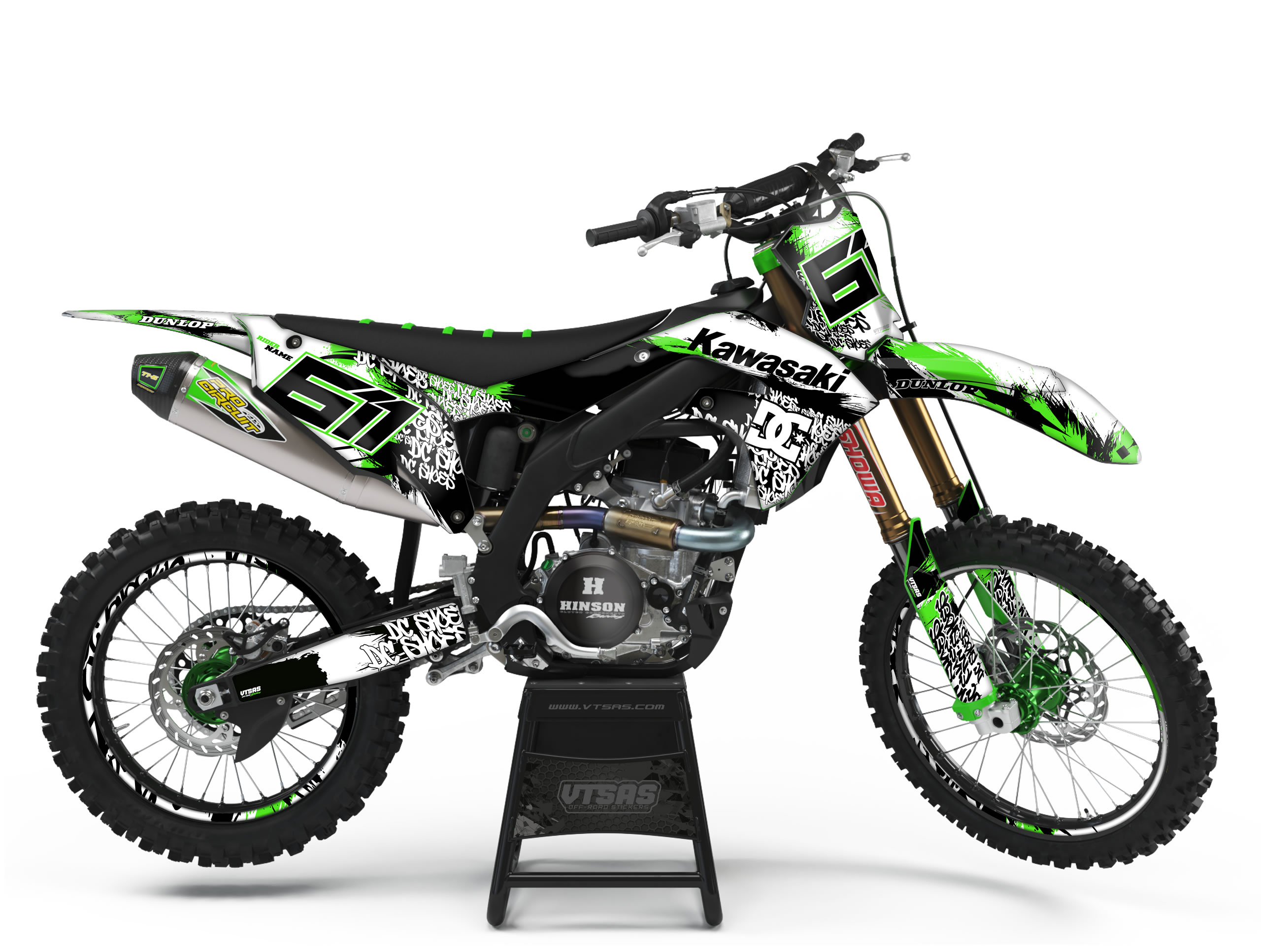 Kit Adesivi Motocross per KAWASAKI