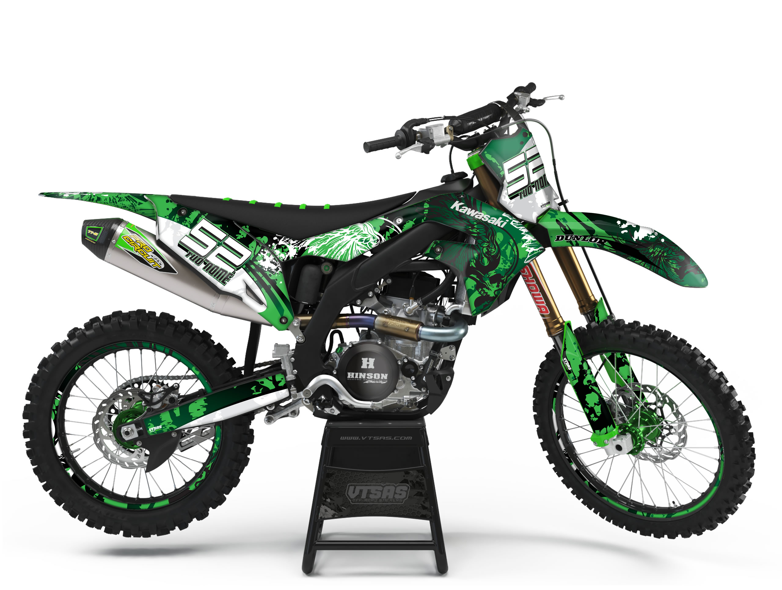 Kit Adesivi Motocross per KAWASAKI