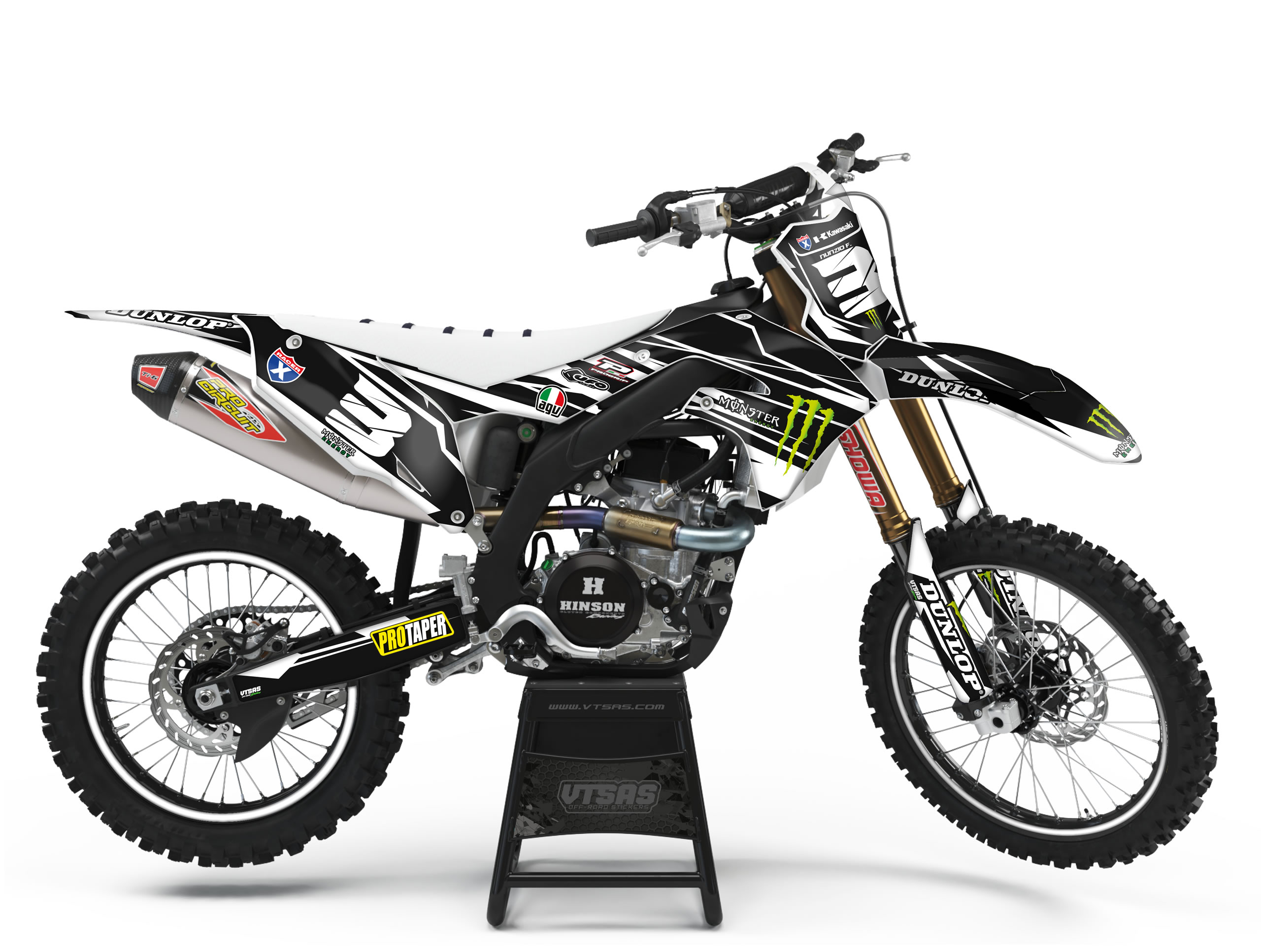 Kit Adesivi Motocross per KAWASAKI