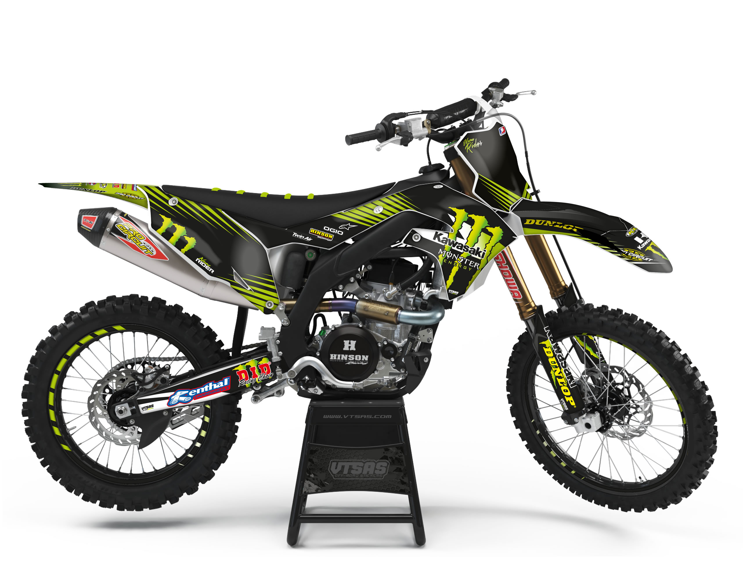 Kit Adesivi Motocross per KAWASAKI