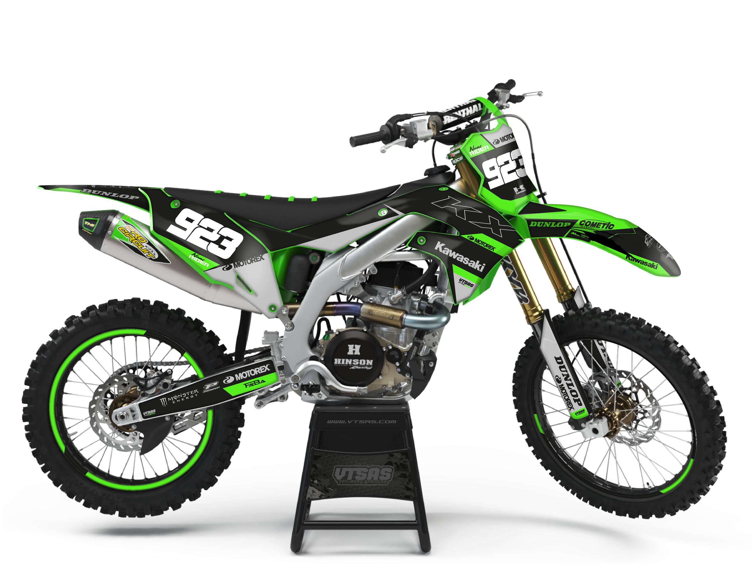 Kit Adesivi Motocross per KAWASAKI