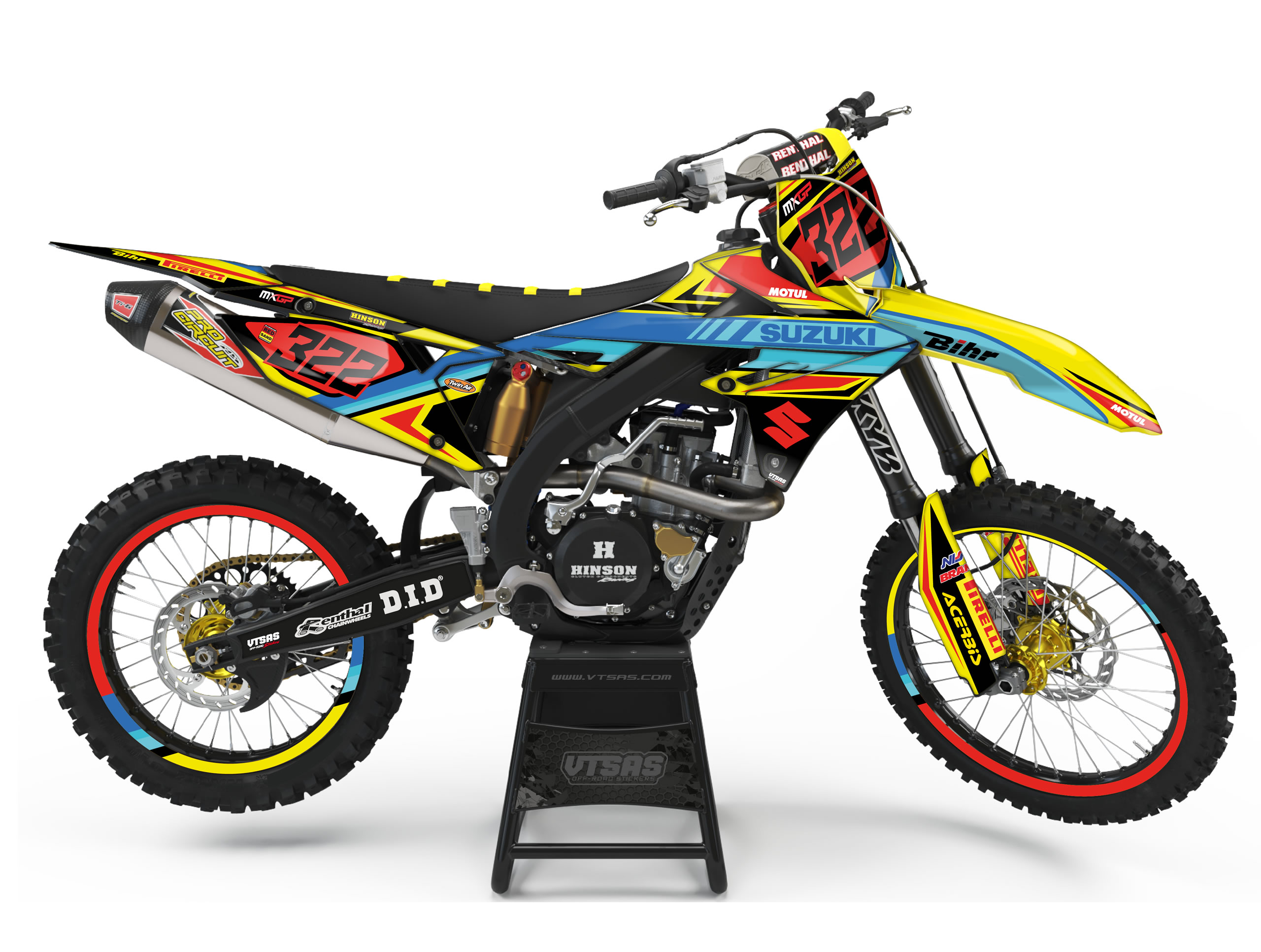 Kit Adesivi Motocross per SUZUKI