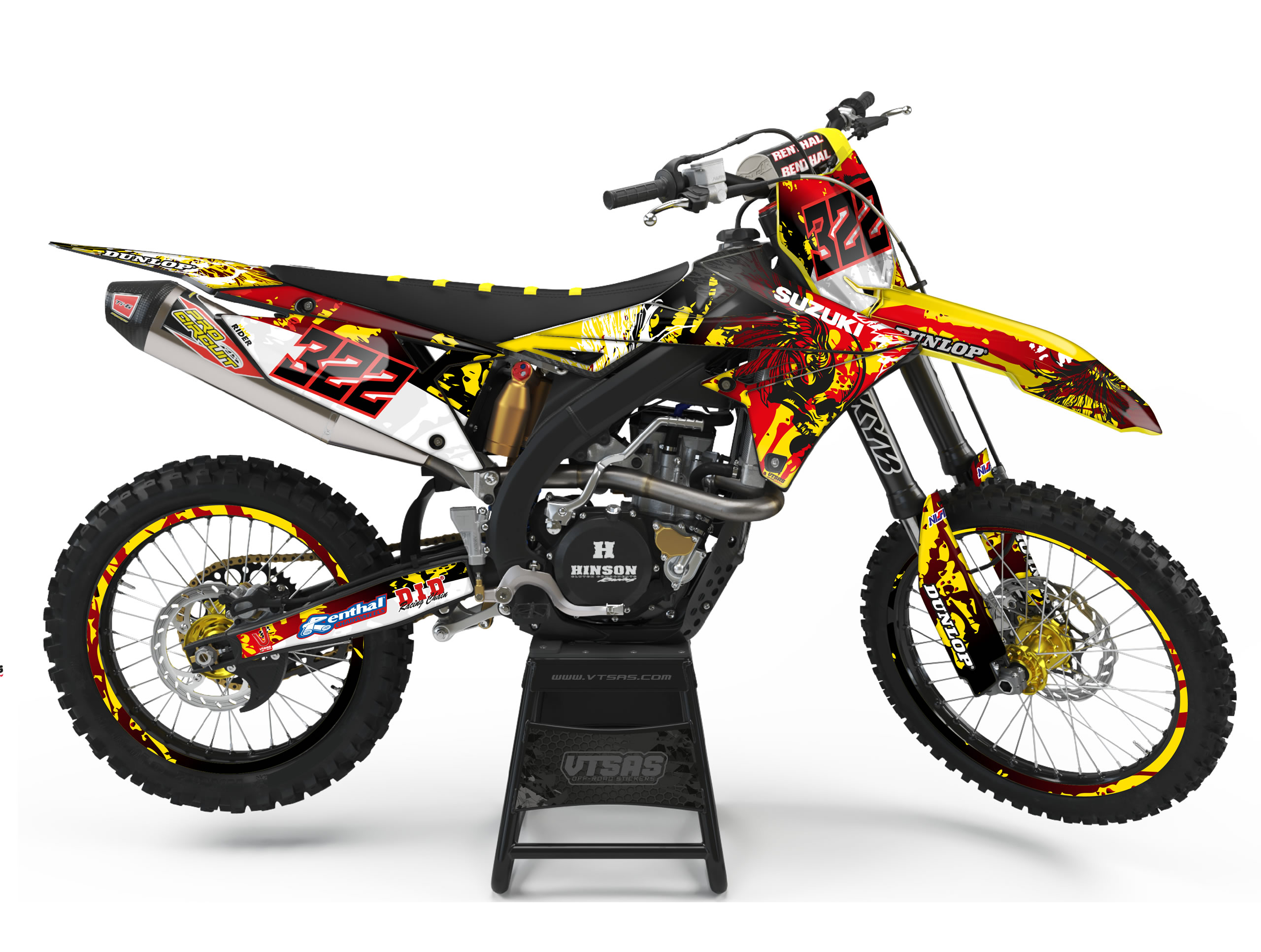 Kit Adesivi Motocross per SUZUKI