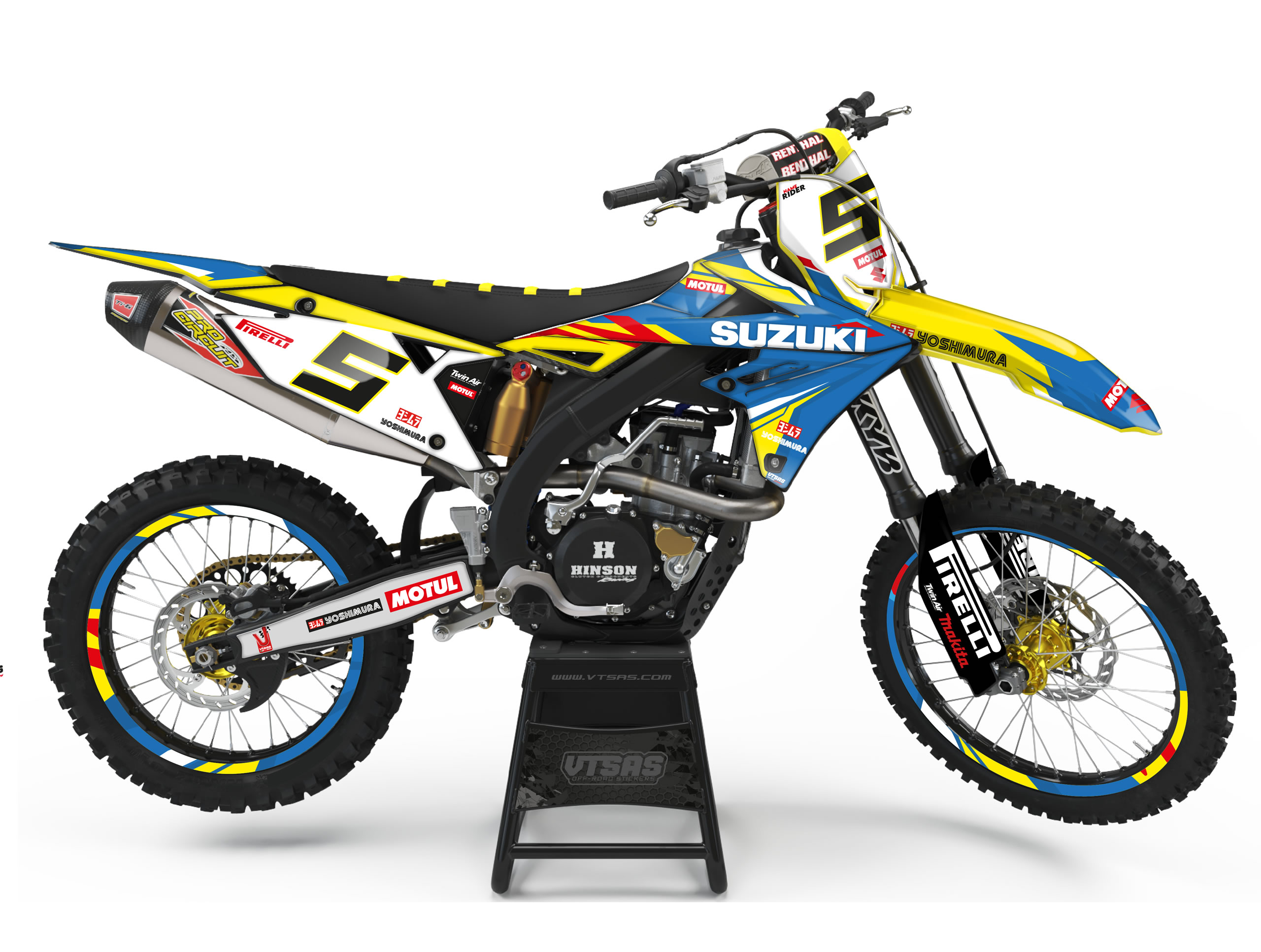 Kit Adesivi Motocross per SUZUKI