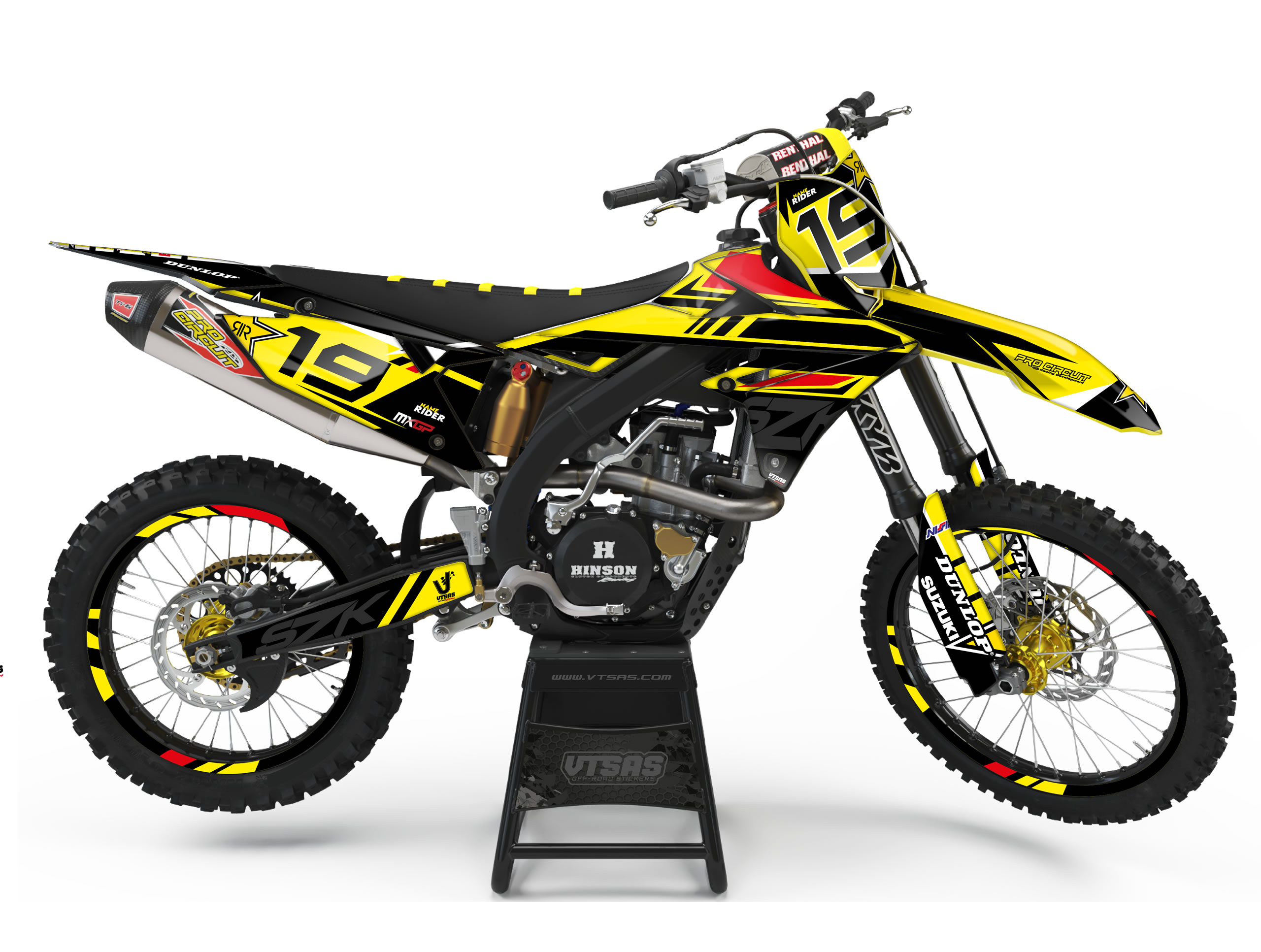Kit Adesivi Motocross per SUZUKI
