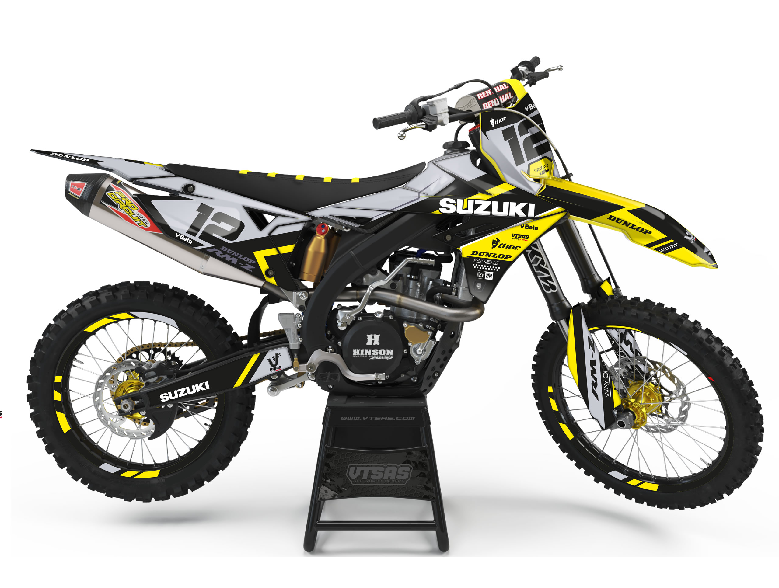 Kit Adesivi Motocross per SUZUKI