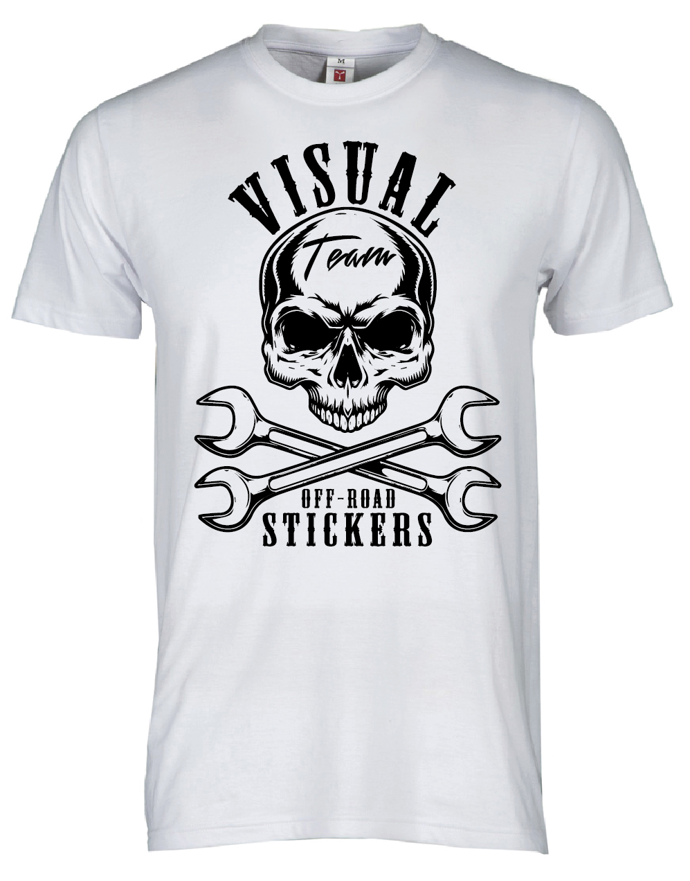 T SHIRT SKULL WHITE