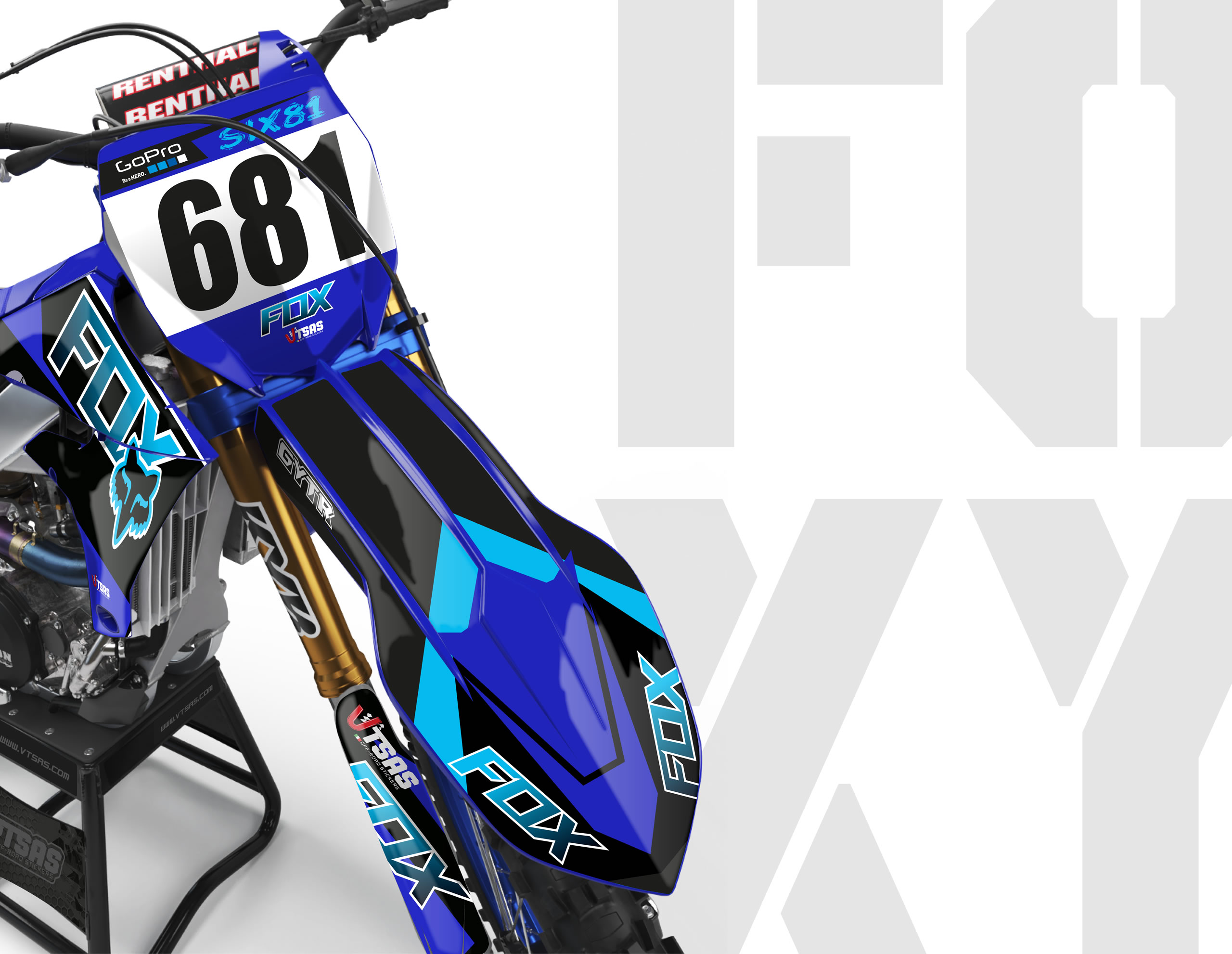 Kit Adesivi Motocross per YAMAHA