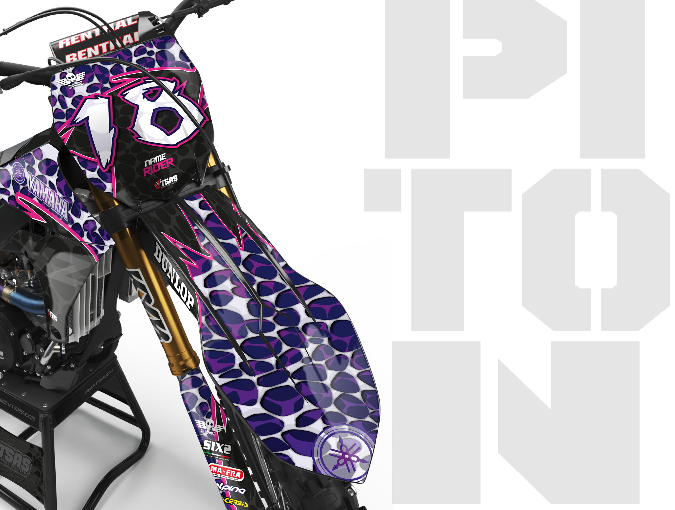 Kit Adesivi Motocross per YAMAHA