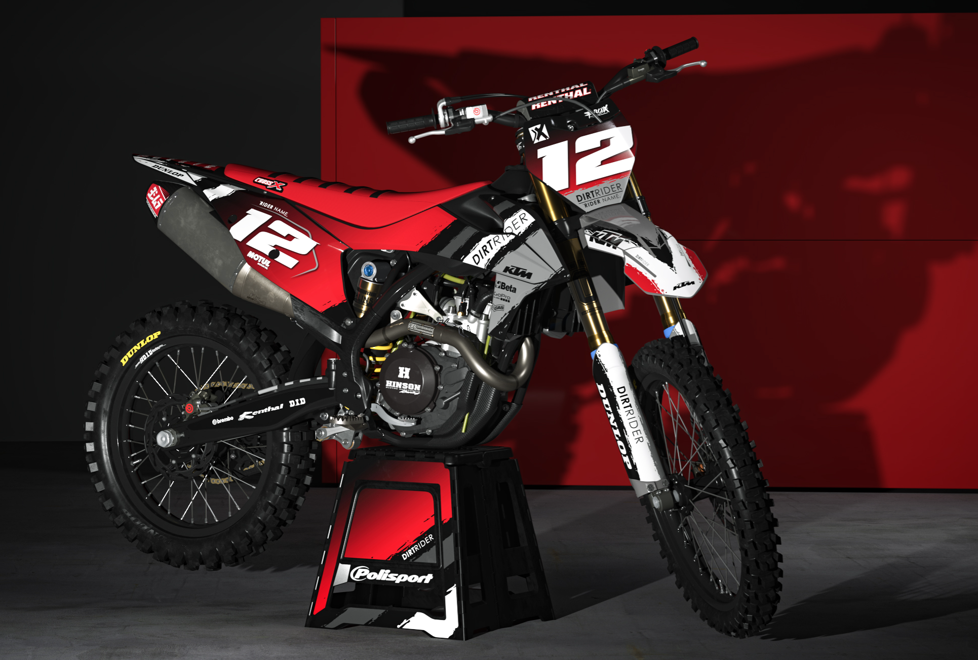 Grafiche Quad Quad Tgb ROCK kit adesivi ATV