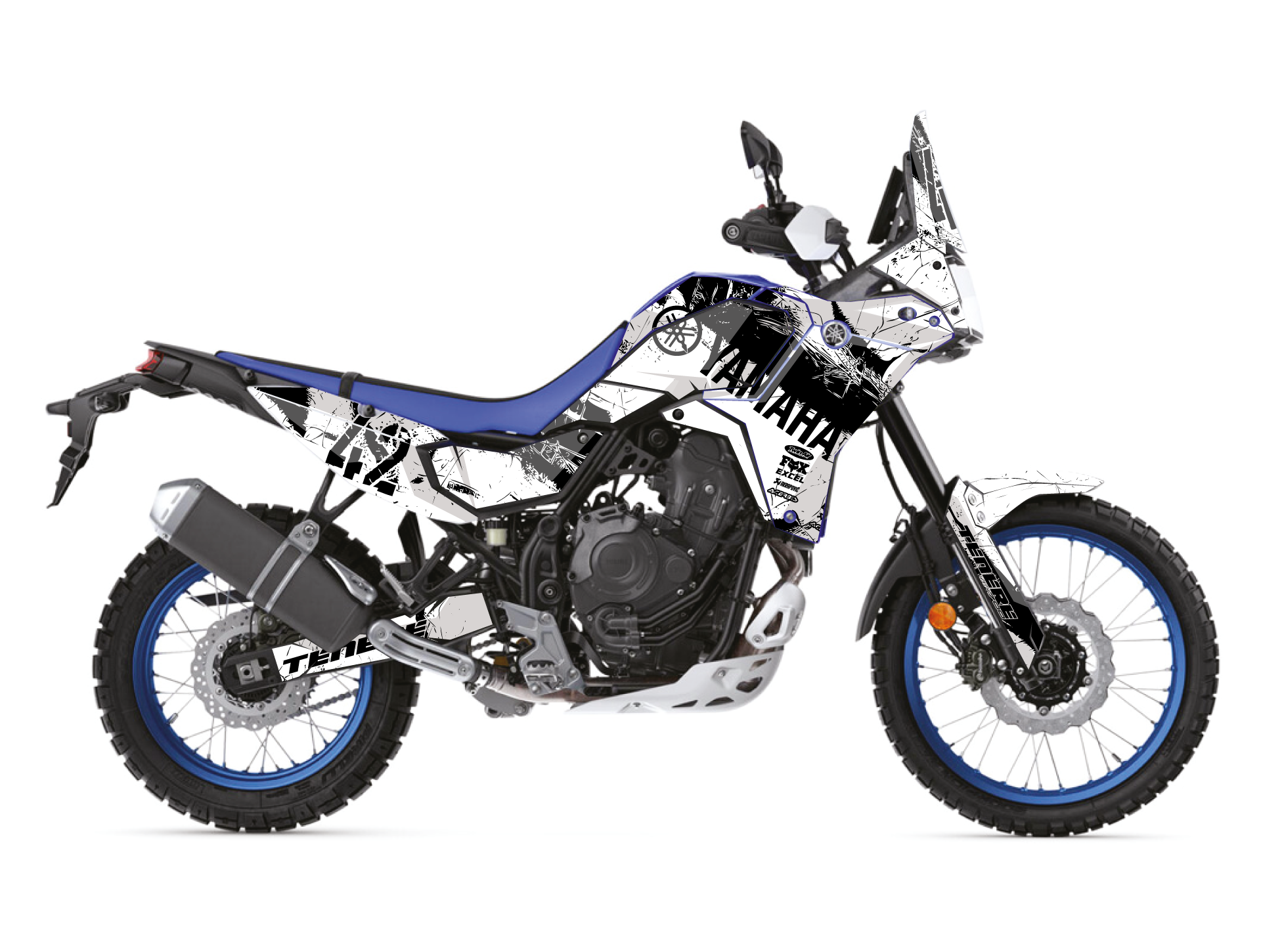 GRAFICHE YAMAHA TENERE - BLACK AND WHITE
