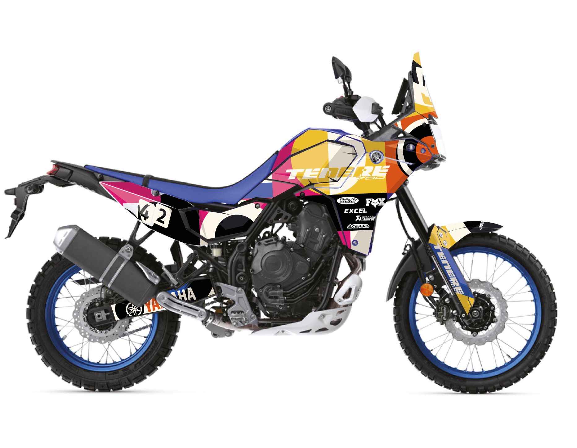 GRAFICHE YAMAHA TENERE -  SHAPES AND COLORS